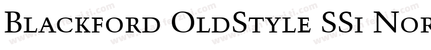 Blackford OldStyle SSi Normal字体转换
